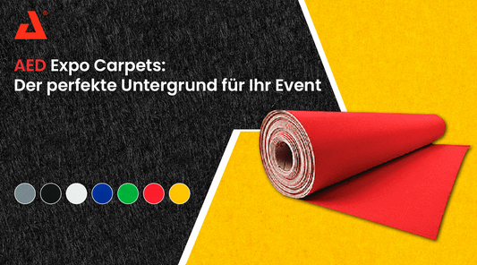 Beiträge-AED Expo Carpets: Der perfekte Untergrund für Ihr Event - Jetzt erhältlich im MTN Shop DE