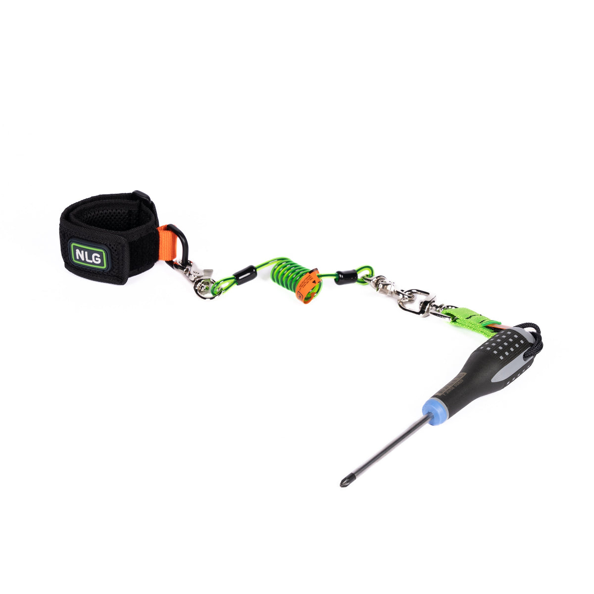 NLG Kurzes Spiral-Werkzeuglanyard mit Quick Clip – (10er-Pack) - imagen 4