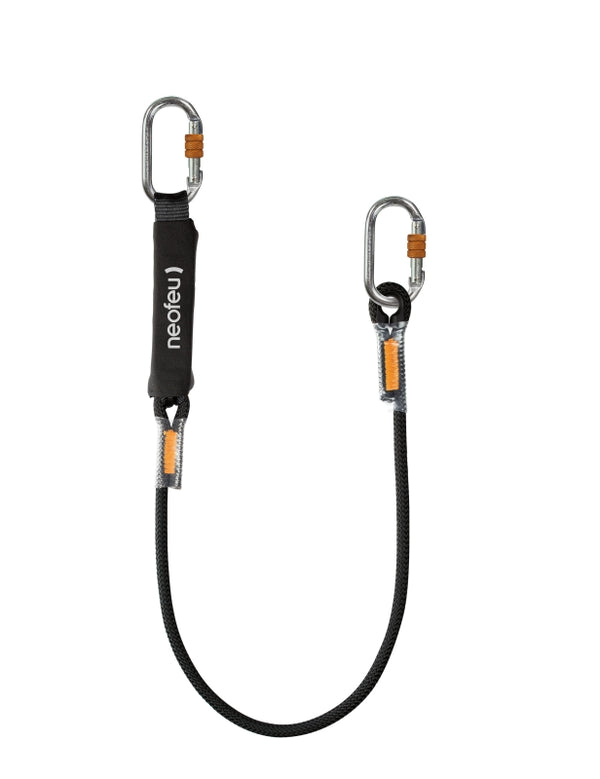 Neofeu Energieabsorber mit integriertem fixem Lanyard in Kernmantelseil ABS'O (1m) – – Jetzt erhältlich im MTN Shop DE.