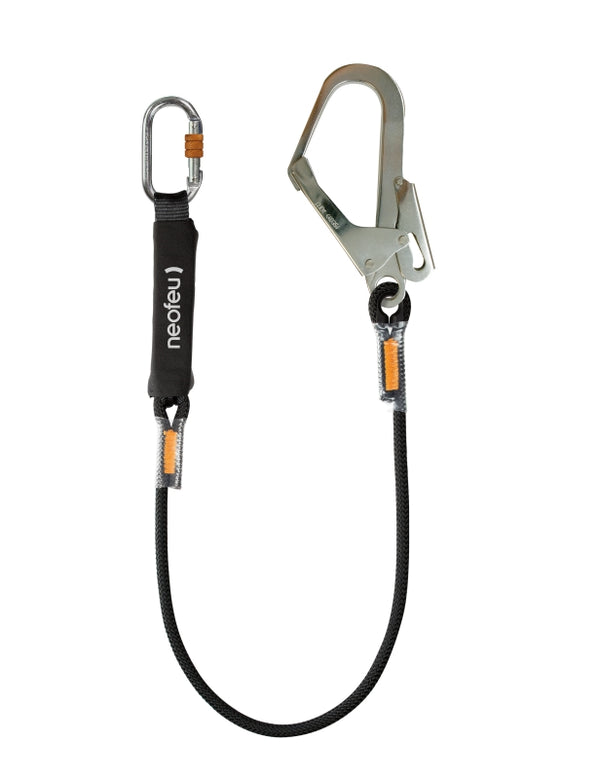 Neofeu Energieabsorber mit integriertem fixem Lanyard in Kernmantelseil ABS'O (1m) – – Jetzt erhältlich im MTN Shop DE.