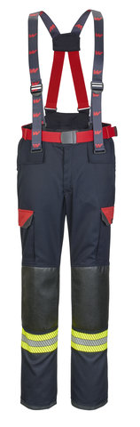 Watex Bundhose "Fire-Jack II" – dunkelblau/rot