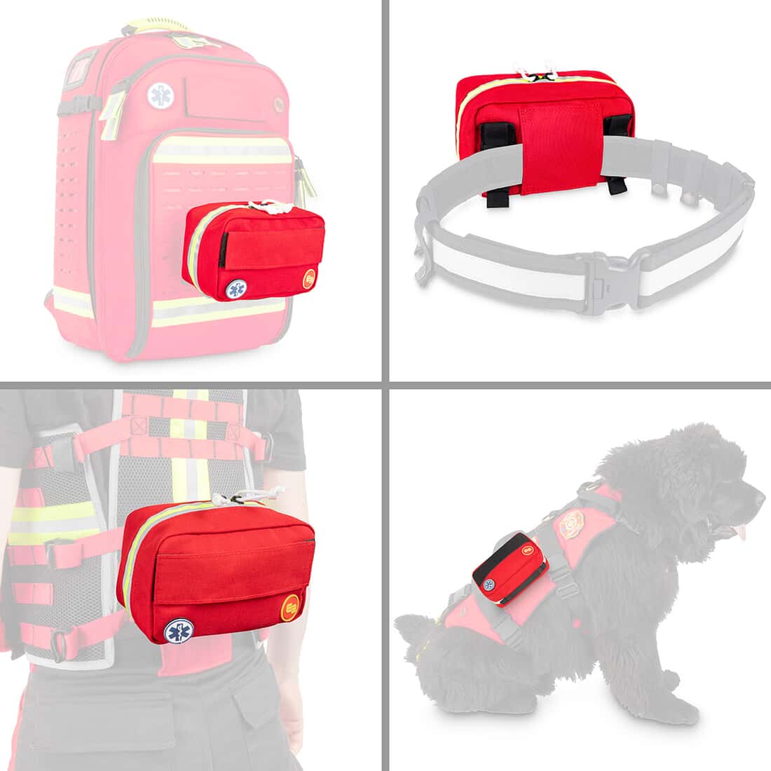 Elite Bags ERAID`S Erste-Hilfe-Tasche Innenaufteilung mit Faechern fuer Notfallausruestung - imagen 5