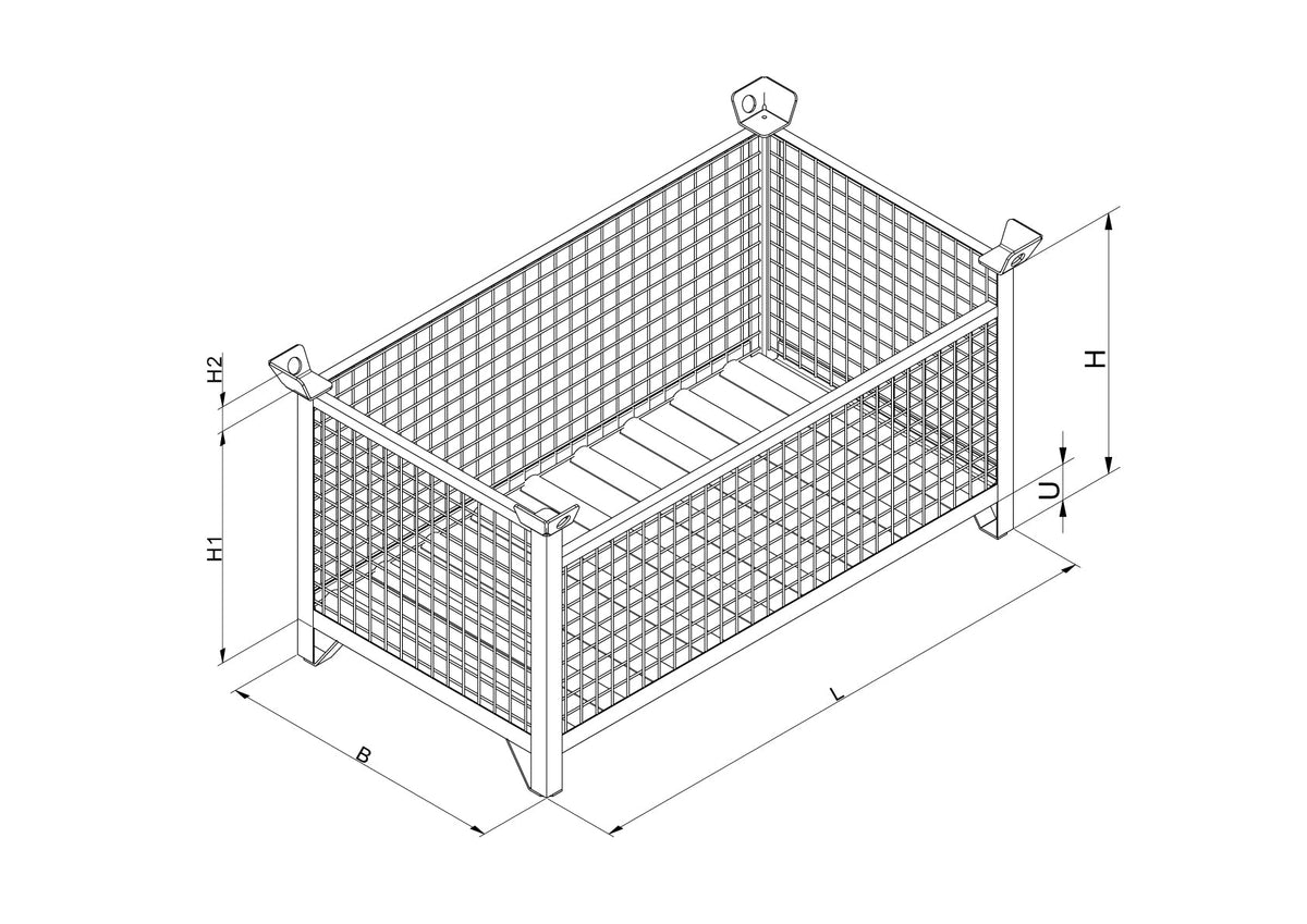 Eichinger Gitterbox-Stapelpalette 1315 – – Jetzt erhältlich im MTN Shop DE. - imagen 6