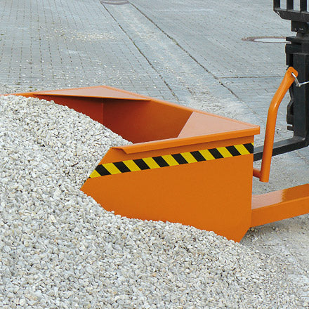 Eichinger Schaufel mit geschlossenen Stapler-Einfahrtaschen und Kranösen 2062 – Mechanische Schaufel für Schüttgüter, Traglast bis 4000 kg, Inhalt bis 2500 L. Mit Seilzug-Ablass und Kettensicherung. Jetzt bestellen! – Jetzt erhältlich im MTN Shop DE. - imagen 2