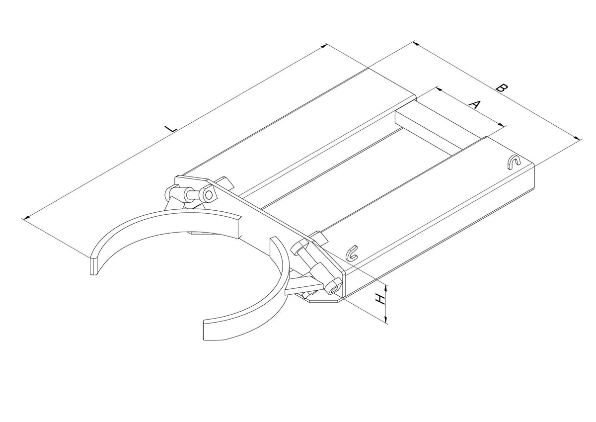 Eichinger Fassgreifer für 200 l Fässer mit Verriegelungsautomatik 2216 – – Jetzt erhältlich im MTN Shop DE. - imagen 2