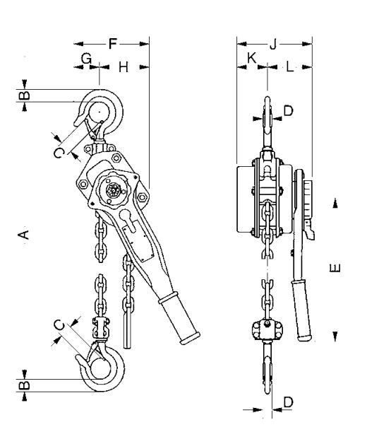 Ручний підйомник Yale UNOplus серії A (750 - 6000 кг) - imagen 9