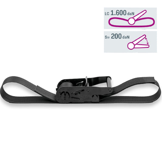 Safetex Zurrgurt 48 mm 1-teilig - 10 Stück – Safetex Zurrgurt 48 mm 1-teilig - 10er Pack Zurrgurt 48 mm 1-teilig Länge 2.00 m Druckratsche Blackline Gurtband spinnschwarz Zulässige Zugkraft LC 1600 daN – Jetzt erhältlich im MTN Shop DE.