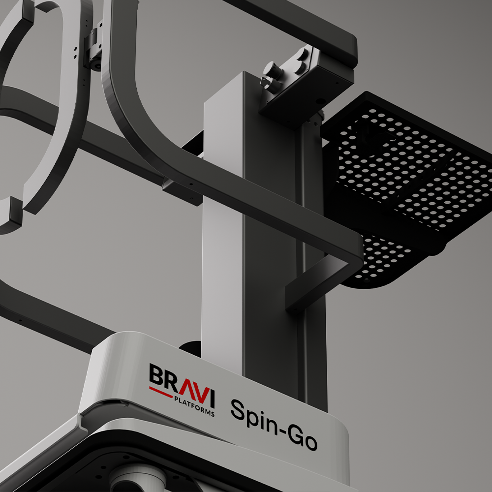 Bravi Spin-Go Detailansicht: höhenverstellbare Ladefläche und Haltegriff
- imagen 10