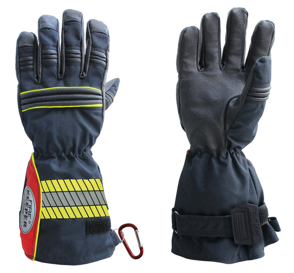 ASKÖ FIRE KEEPER® Lange Stulpe Rot Größe 14