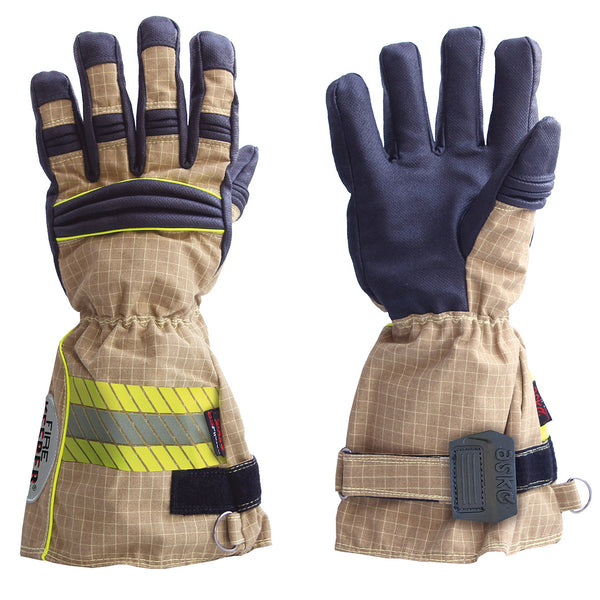 ASKÖ FIRE KEEPER® PBI MATRIX Lange Stulpe Beige Größe 13