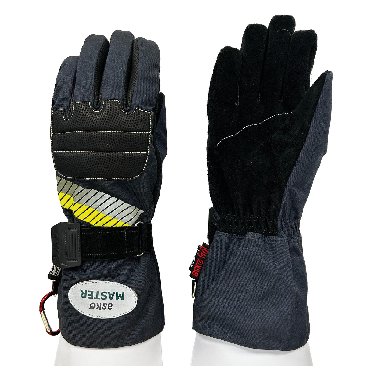 Askö Master Feuerwehrhandschuh mit kurzer Stulpe in Blau - imagen 2
