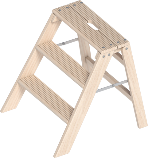 Layher Klappbarer Holzstufentritt 1055