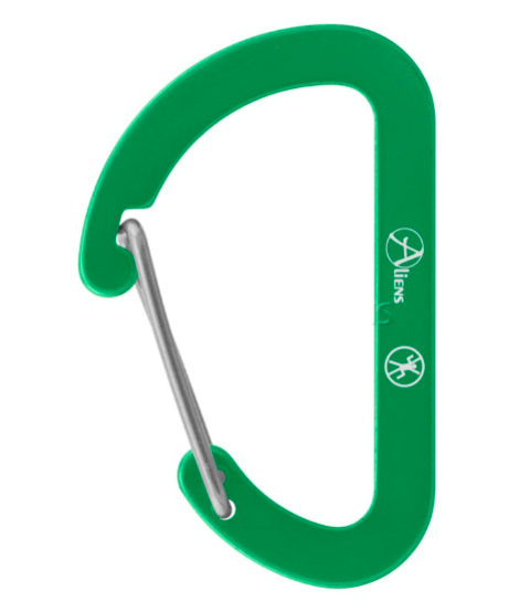 Aliens Zubehörkarabiner Flat D Micro 4 – Kleiner, leichter Zubehörkarabiner aus Aluminium in frischen Farben. Ideal zum Organisieren von Schlüsseln und Zubehör. Nicht zum Klettern geeignet. – Jetzt erhältlich im MTN Shop DE.