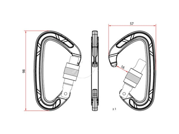 Aliens Carabiner D Screw Classic Aliens Yellow – – Тепер доступний у MTN Shop DE. - imagen 2