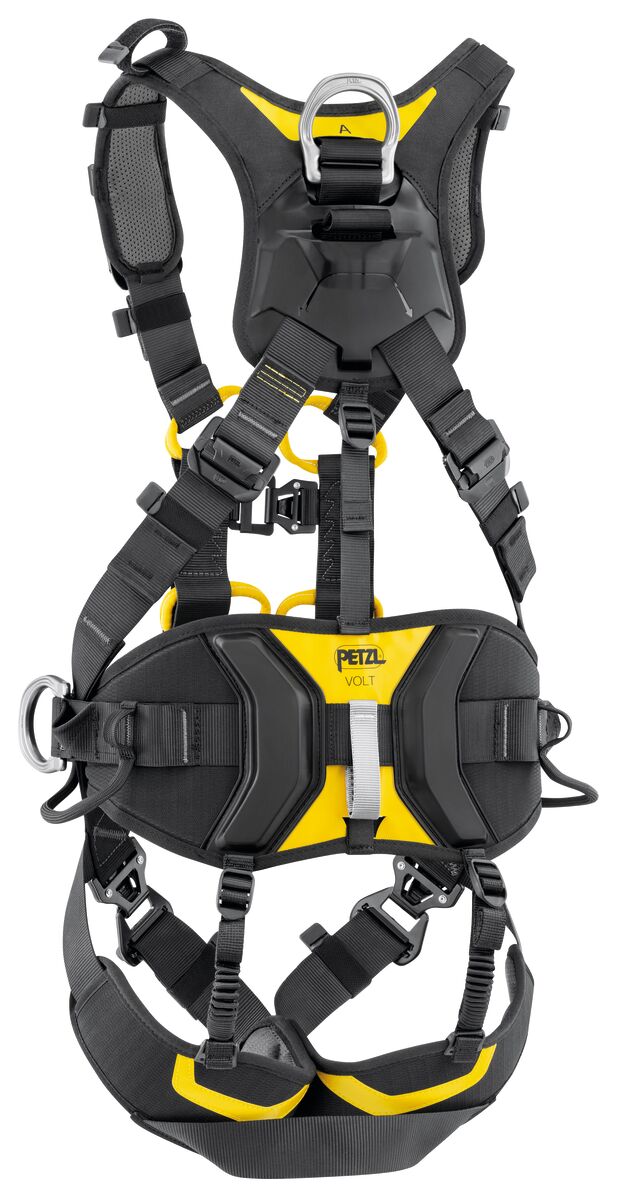Petzl VOLT WIND Gurt, Rückansicht mit Schutzplatten am Hüftgurt. - imagen 2