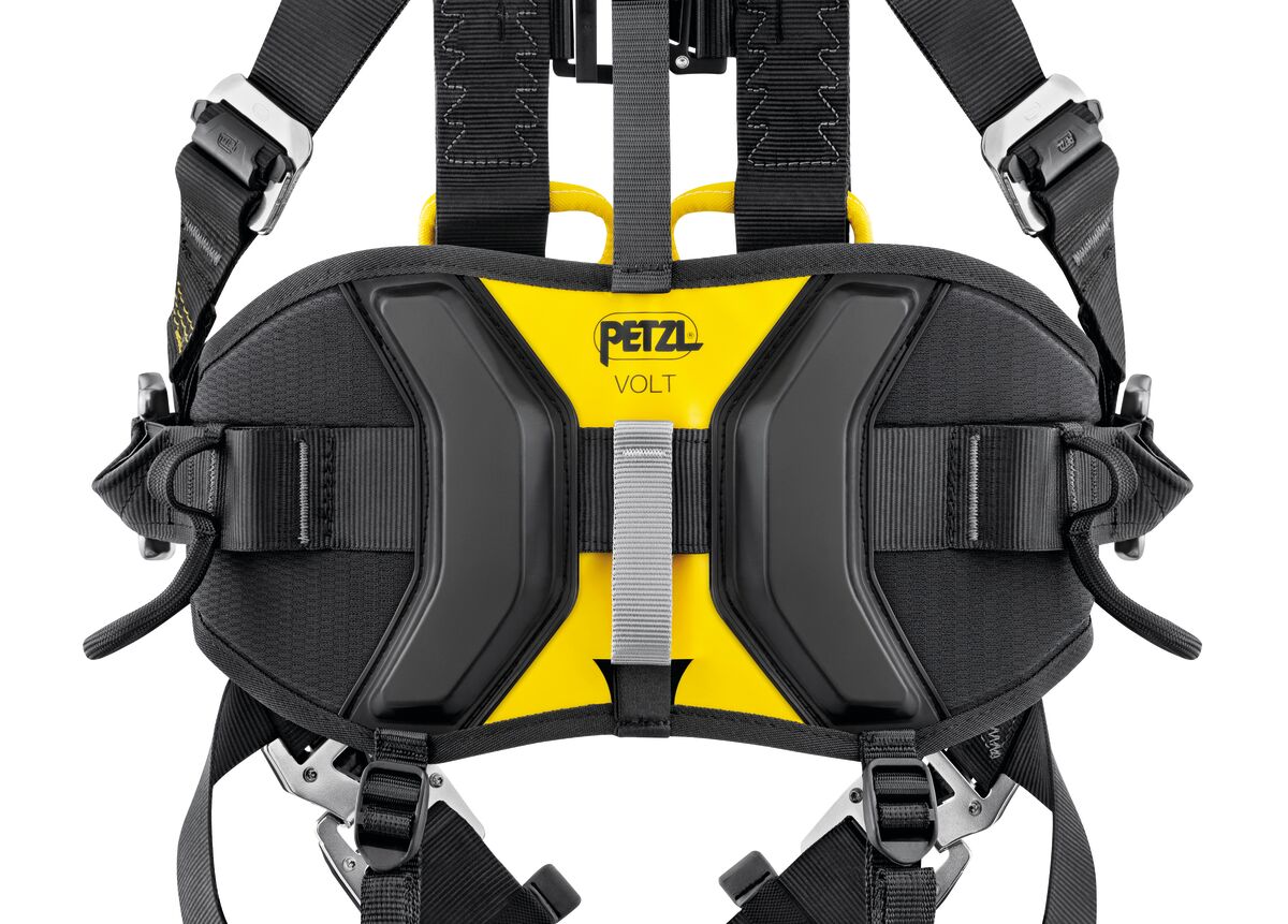Petzl VOLT WIND OFFSHORE, Schutzplatten an Schulterträgern und Hüftgurt gegen Gurtbandverschleiß. - imagen 6