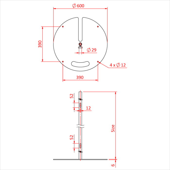 Doughty Engineering LIGHTWEIGHT STAND - 2000MM (Schwarz) – – Jetzt erhältlich im MTN Shop DE. - imagen 2