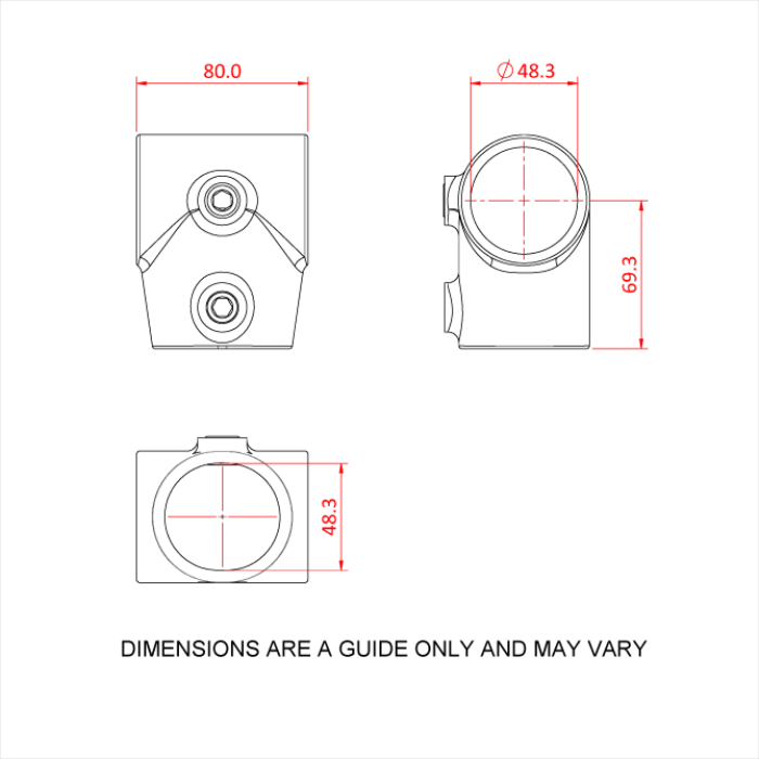 Doughty Engineering PIPECLAMP ANGLED SINGLE SOCKET TEE (4-10°) – – Jetzt erhältlich im MTN Shop DE. - imagen 3