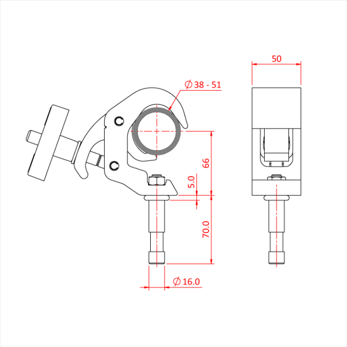 Doughty Engineering QUICK TRIGGER BABY GRIP CLAMP (Schwarz) – – Jetzt erhältlich im MTN Shop DE. - imagen 2