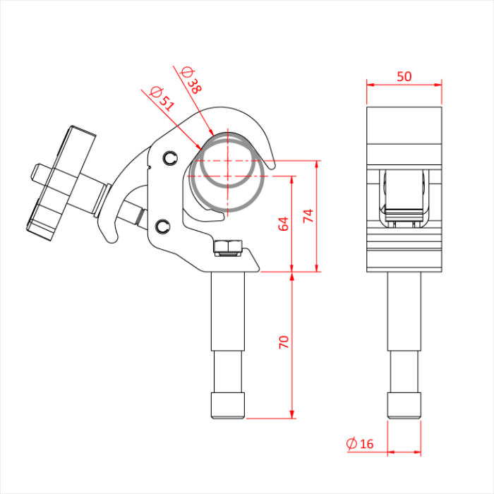 Doughty Engineering QUICK TRIGGER BEAMER CLAMP – – Jetzt erhältlich im MTN Shop DE. - imagen 2