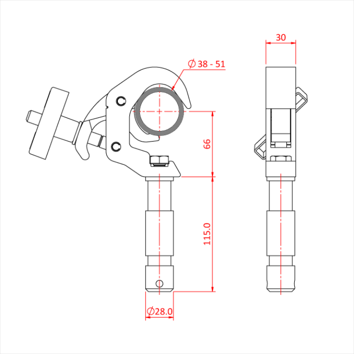 Doughty Engineering QUICK TRIGGER SLIMLINE BIG BEN CLAMP (чорний) – – Тепер доступний у MTN Shop DE. - imagen 2