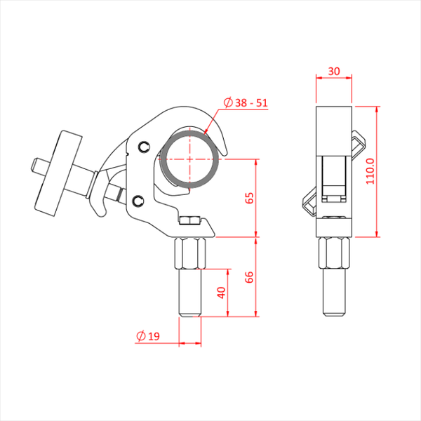 Doughty Engineering SLIMLINE QUICK TRIGGER LITTLE TOM CLAMP (з втулкою 19 мм) – – Тепер доступний у MTN Shop DE.