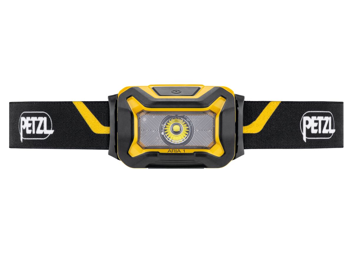 Petzl ARIA 1 Stirnlampe, Seitenansicht mit Bedienknopf. - imagen 2