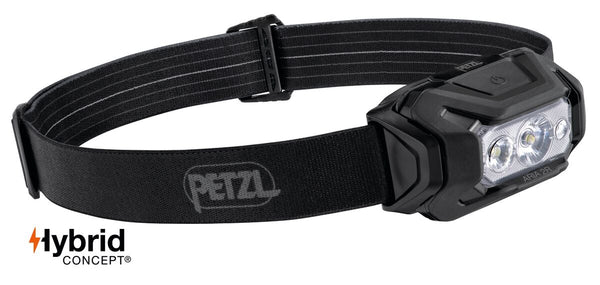 Petzl ARIA 2R RGB Stirnlampe, Schwarz, 625 Lumen.