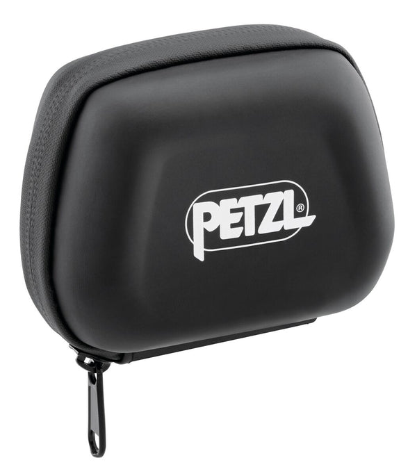Petzl SHELL PRO Schutzhülle für Stirnlampen, Vorderansicht, geschlossen.