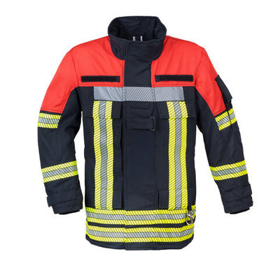 Watex TEinsatzjacke THL – EN 11612 · EN 1149-5 · EN 343 mit Nässesperre – dunkelblau / rot