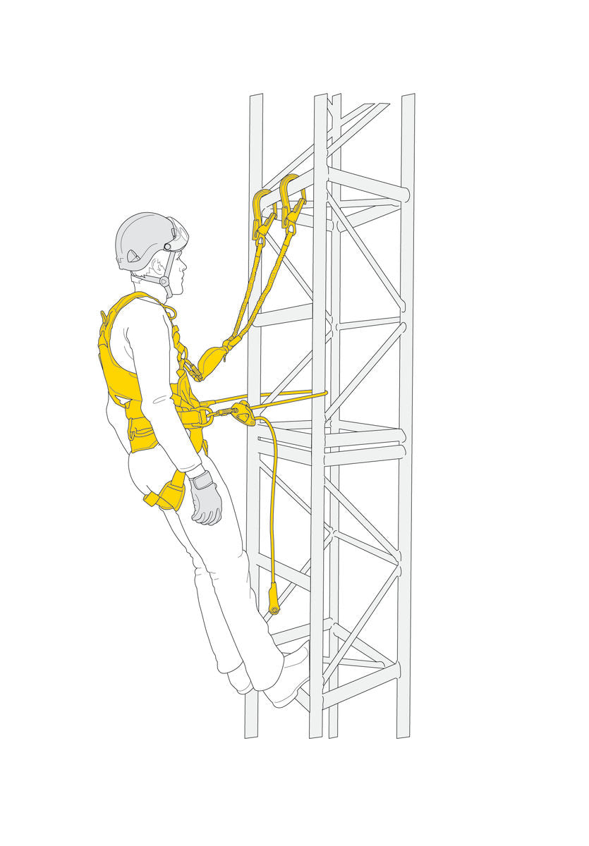 Petzl Absturzsicherungs und Arbeitsplatzpositionierungs-Kit – Petzl fall arrest & work positioning kit kombiniert volt-gurt, absorbica-y und grillon hook für zuverlässige absturzsicherung und komfortable positionierung. – Jetzt erhältlich im MTN Shop DE.