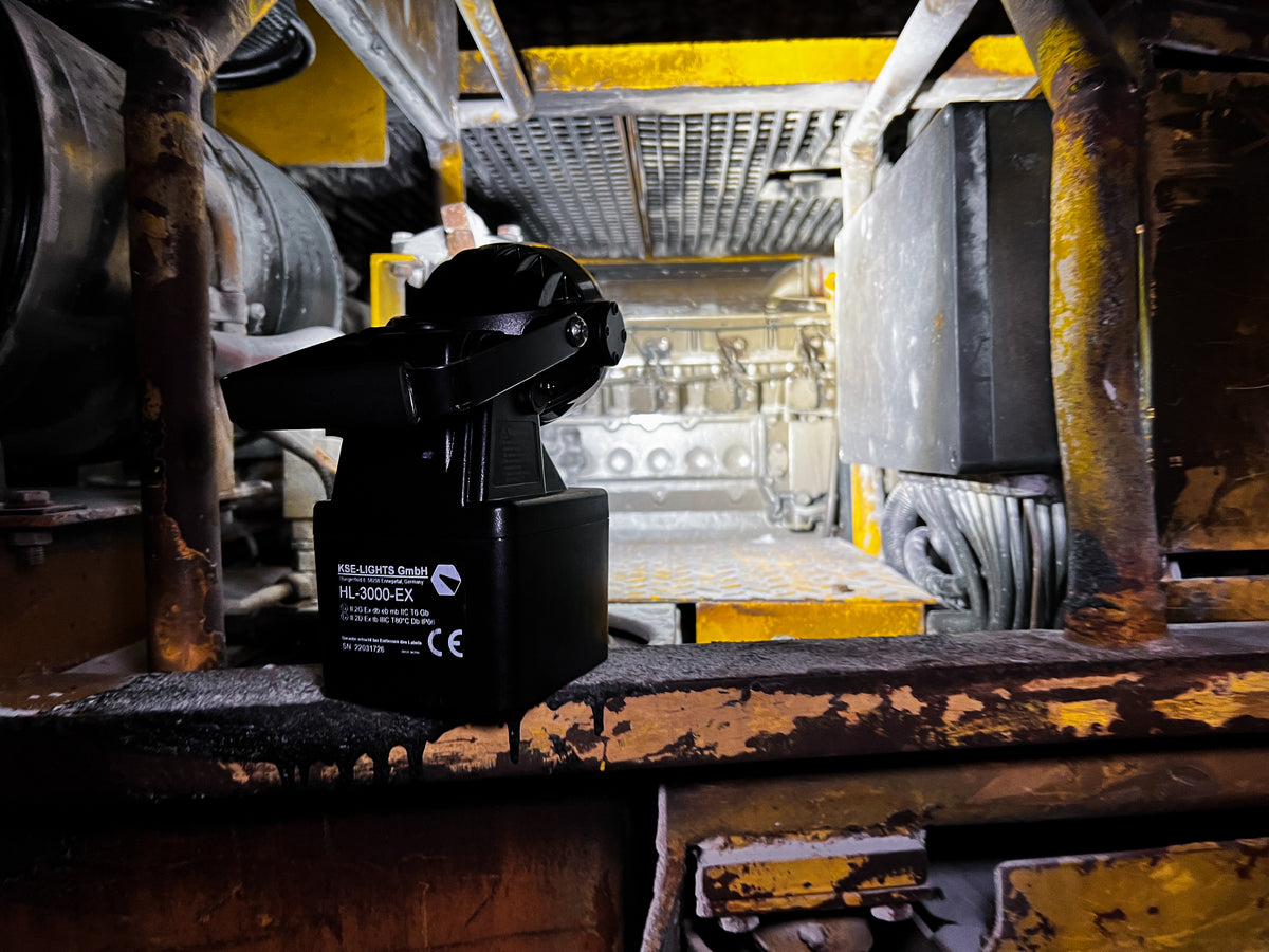 KSE-LIGHTS Вибухозахищений світлодіодний ручний будівельний прожектор HL-3000 – – Тепер доступний у MTN Shop DE.