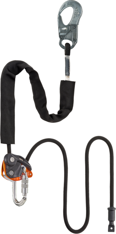 Skylotec FINCH+ SHELTER-S Lanyard, TEXTILE, 2m, + carabiner Shelter Steel CT-branding