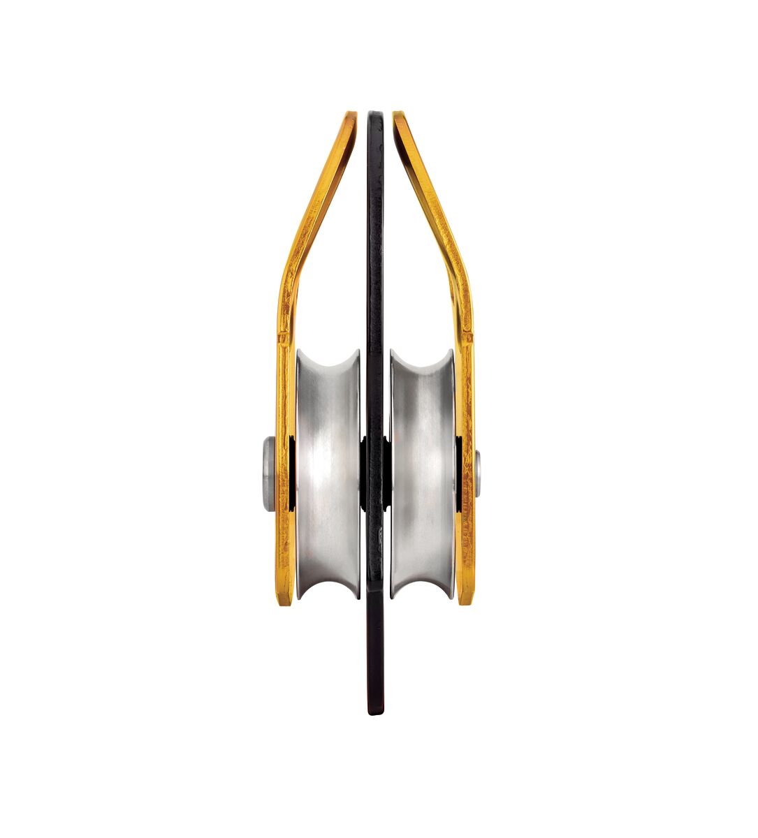 Petzl MINDER L2, Seilrolle mit mehreren Karabinern in den Befestigungslöchern. - imagen 3