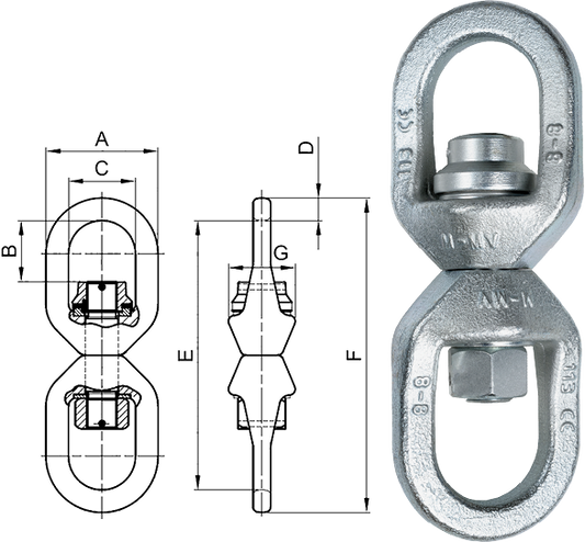 Safetex Rollenlager-Wirbel