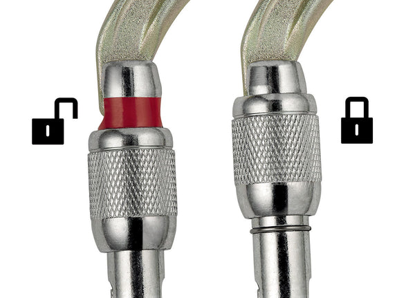 Petzl OXAN – Robuster Stahl-Ovalkarabiner mit hoher Bruchlast, ideal für schwierige Arbeitsumgebungen und das Einrichten von Anschlagpunkten oder das Einhängen an Metallstrukturen.
