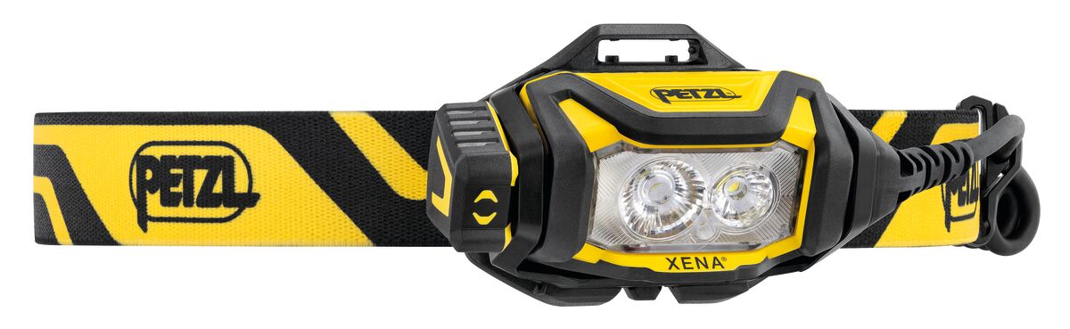 Petzl XENA® – налобний ліхтар Petzl XENA® забезпечує яскравість 1400 люмен у легкій конструкції з можливістю перезаряджання. Ідеально підходить для професійного використання в обслуговуванні, інспекції та промисловості. Завдяки CONSTANT LIGHTING яскравість залишається постійною. Міцна, водостійка (IP67) і ударостійка (IK07) конструкція для максимальної надійності. – Тепер доступний у MTN Shop DE.