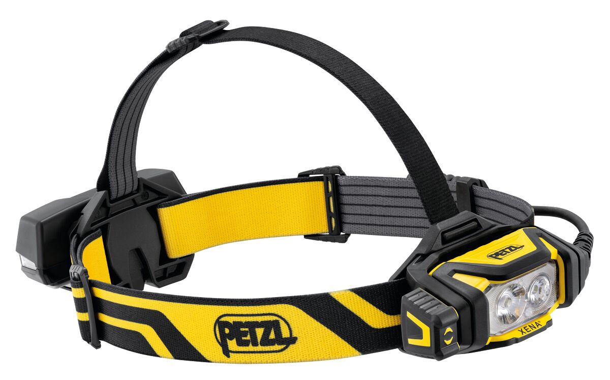 Petzl XENA® – налобний ліхтар Petzl XENA® забезпечує яскравість 1400 люмен у легкій конструкції з можливістю перезаряджання. Ідеально підходить для професійного використання в обслуговуванні, інспекції та промисловості. Завдяки CONSTANT LIGHTING яскравість залишається постійною. Міцна, водостійка (IP67) і ударостійка (IK07) конструкція для максимальної надійності. – Тепер доступний у MTN Shop DE.
