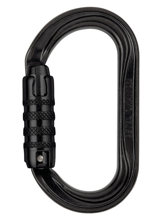 Petzl OXAN – Robuster Stahl-Ovalkarabiner mit hoher Bruchlast, ideal für schwierige Arbeitsumgebungen und das Einrichten von Anschlagpunkten oder das Einhängen an Metallstrukturen.
