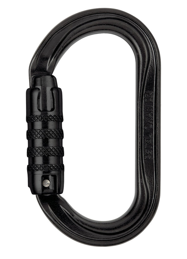 Petzl OXAN – Robuster Stahl-Ovalkarabiner mit hoher Bruchlast, ideal für schwierige Arbeitsumgebungen und das Einrichten von Anschlagpunkten oder das Einhängen an Metallstrukturen.