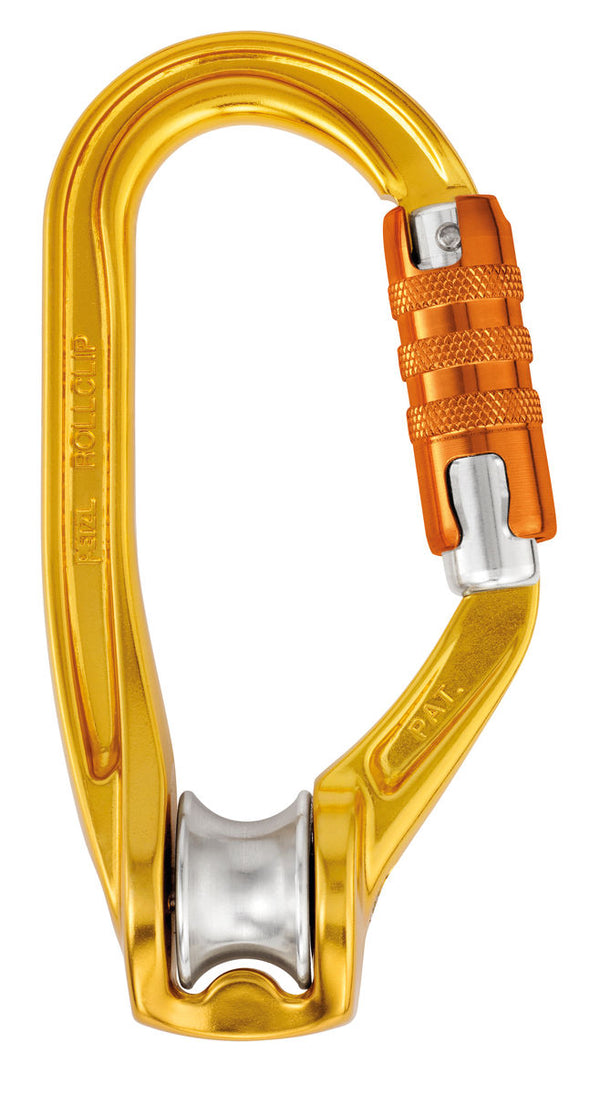Petzl ROLLCLIP A - карабін зі шківом для легкого кріплення мотузки до точки кріплення - MTN Shop DACH