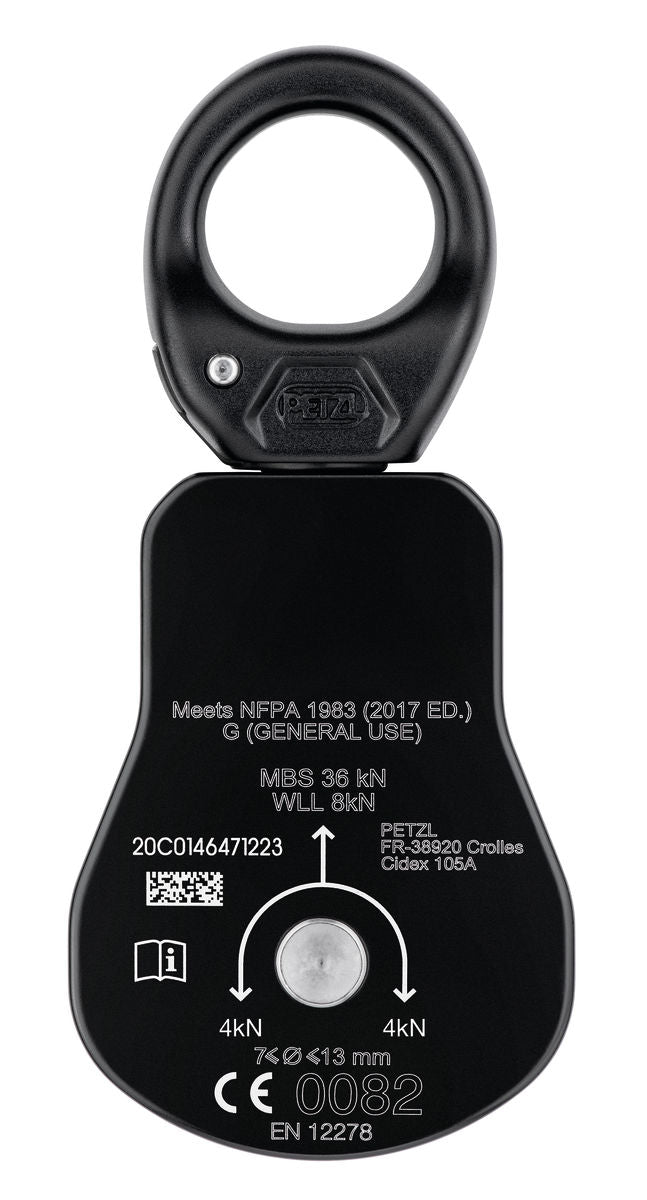 Petzl Spin L1 Umlenkrolle – Einfache Umlenkrolle mit Wirbel und sehr hohem Wirkungsgrad. Die SPIN L1-Umlenkrolle lässt sich öffnen, auch wenn sie am Anschlagpunkt befestigt ist, und erleichtert das Einrichten von Flaschenzugsystemen, Hilfsseilbahnen und Umlenksystemen. Die große Laufrolle mit gekapseltem Kugellager gewährleistet einen ausgezeichneten Wirkungsgrad. Das Handling wird durch einen Wirbel erleichtert, welcher eine Ausrichtung der Umlenkrolle unter Last sowie ein direktes Einhängen von Karabinern - imagen 3