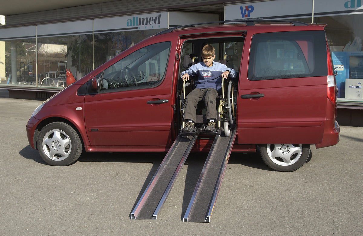ALTEC Foldable lightweight aluminium rail with edge RAS-F (para) - Високоміцний, протиковзкий наконечник з корундовим покриттям. Складається для економії місця та ідеально підходить для гнучкого використання! Відкрийте зараз! – Тепер доступний у MTN Shop DE.