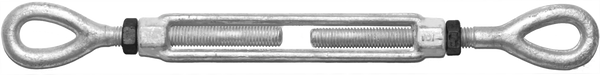 Safetex Ösen-/Ösen-Spannschlösser – Verzinkt (Extra lange Dehnfähigkeit)
