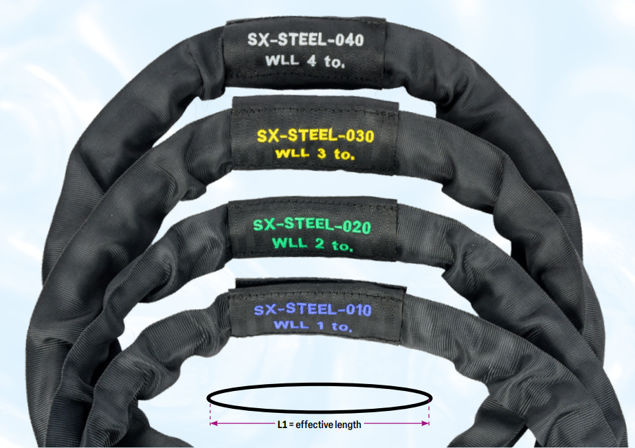 Safetex Rundschlinge SX-STEEL mit Stahlseilkern - imagen 2