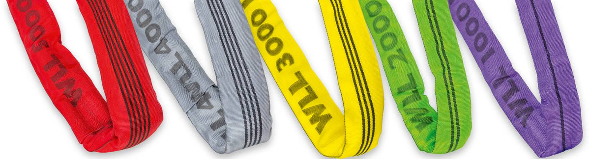 Круглі стропи Safetex з мультикодом - круглі стропи Safetex з мультикодом: Міцний поліестер, кольорове кодування відповідно до євростандартів, перевірено CE відповідно до EN 1492-2. Висока вантажопідйомність і безпека – дізнайтеся зараз! – Тепер доступний у MTN Shop DE.