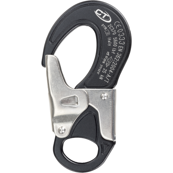 Skylotec SHELTER EVO Karabiner Schwarz/Silber - Verbindungskarabiner mit Palm Squeeze Doppelverschluss
