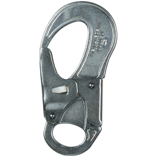 Skylotec SHELTER STEEL Karabiner Silber - Stahlkarabiner mit Palm Squeeze Doppelverschluss für industrielle Einsätze