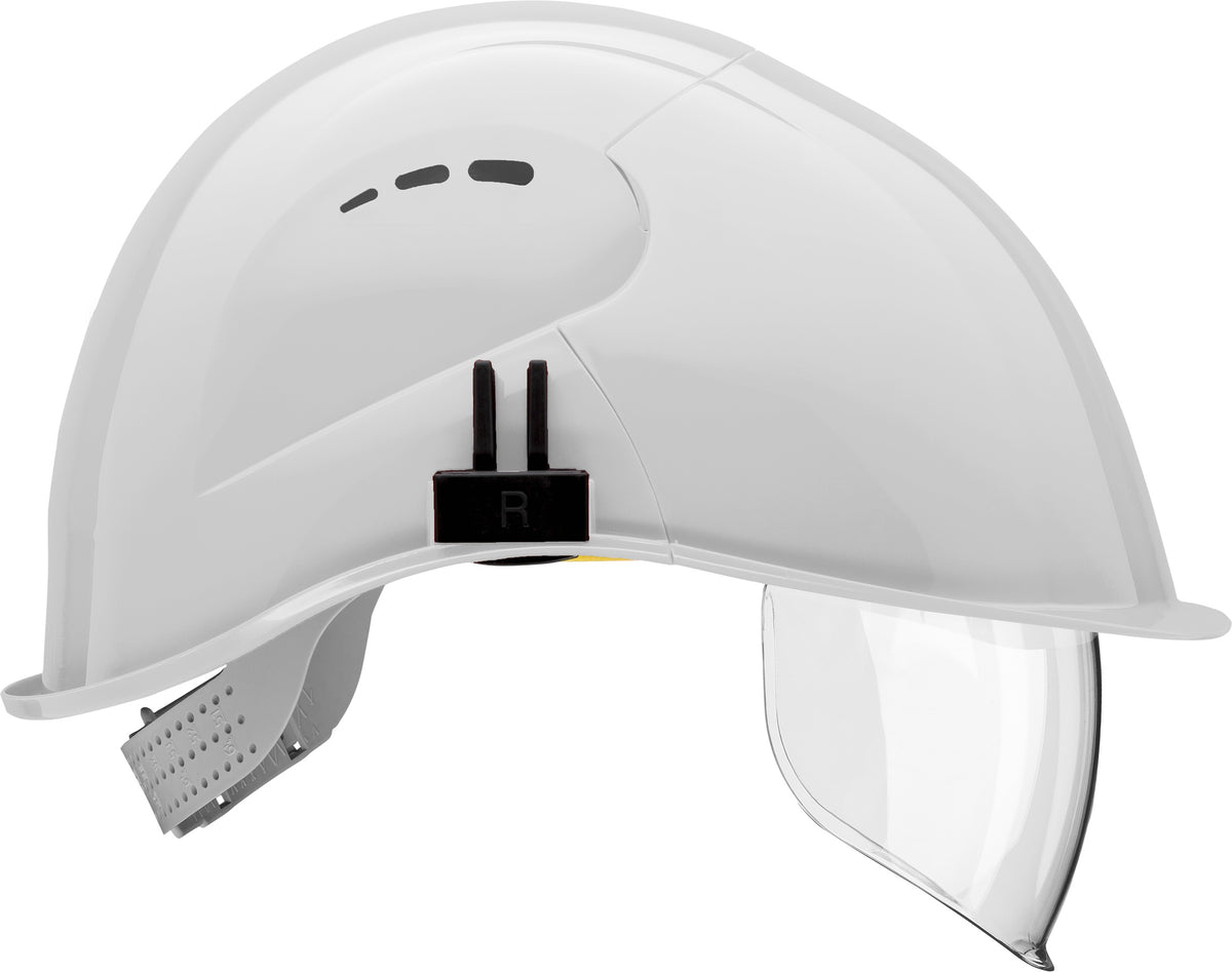 VOSS VisorLight Schutzhelm weiß mit integriertem Visier - imagen 6