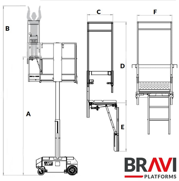 Bravi Small-E | Inspektionsaufsatz für Leonardo HD - Bravi - Arbeitsbühnen - MTN Shop DACH